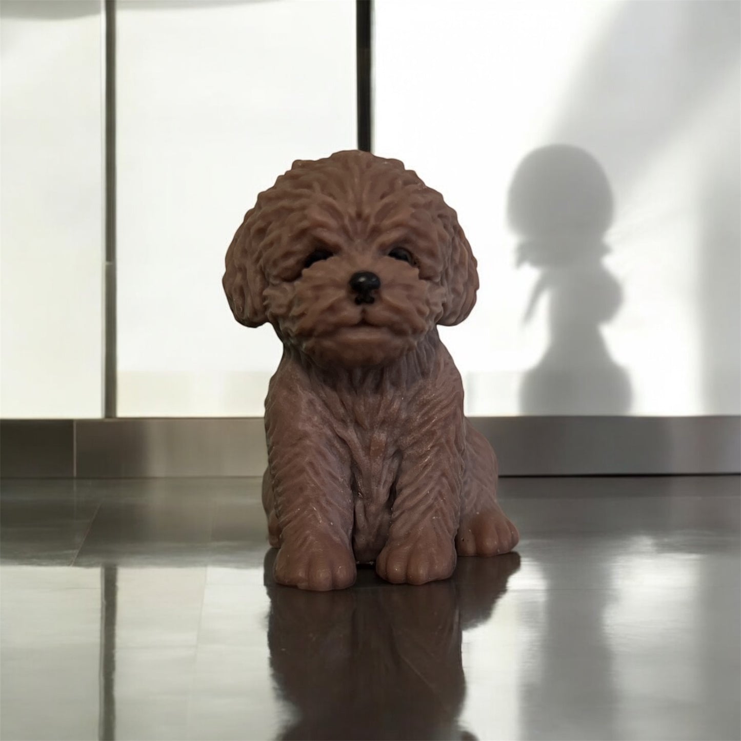 Sculpted Dog Candle – Brown Edition
