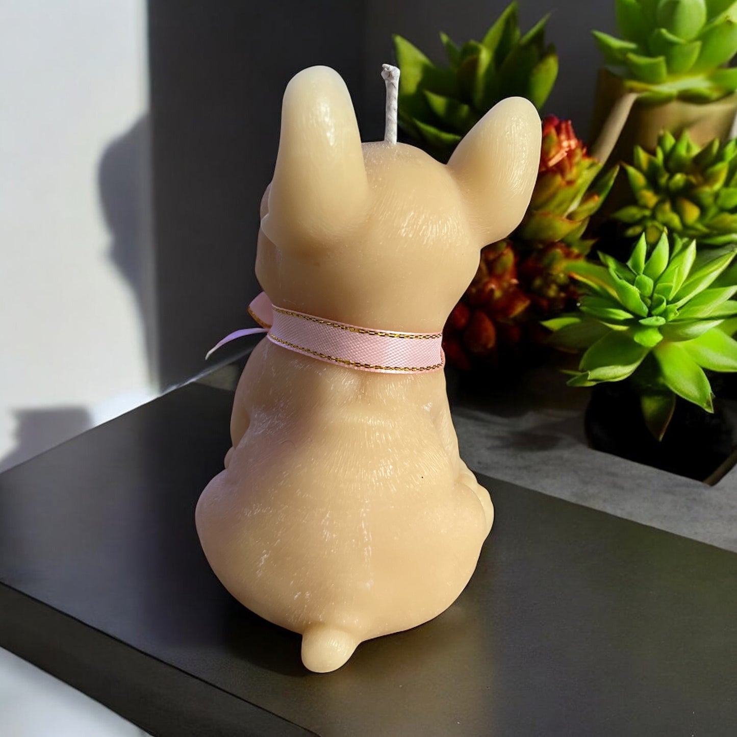 French Bulldog Candle – Handcrafted Wax Sculpture