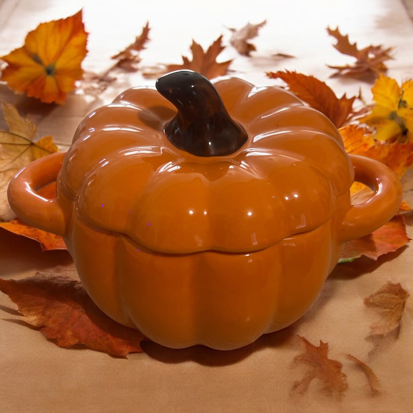 Pumpkin Ceramic Jar Candle