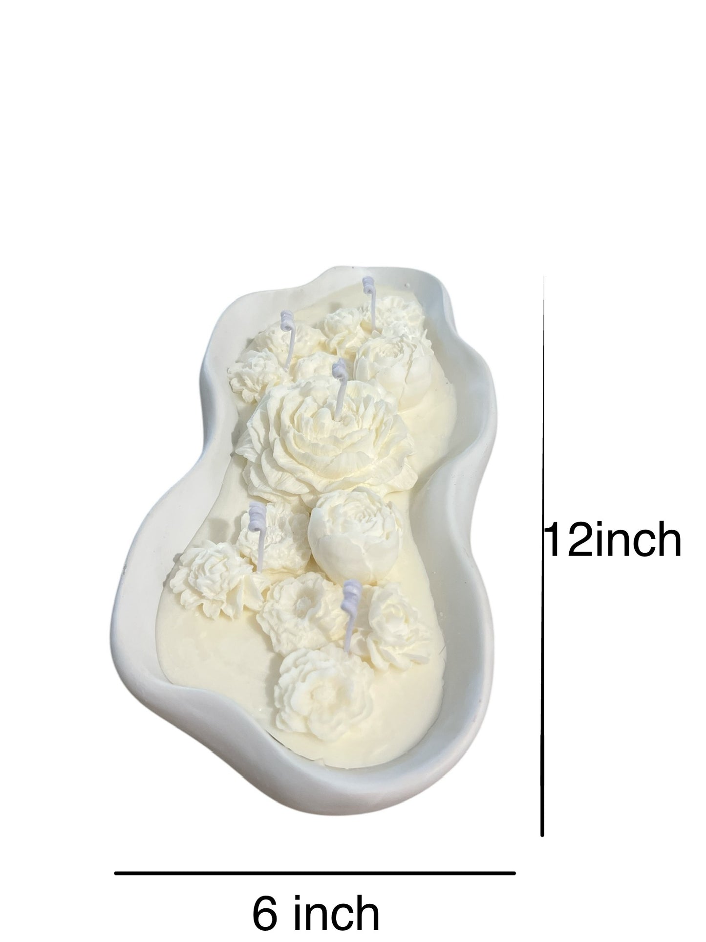 Luxury White Garden Bowl Candle