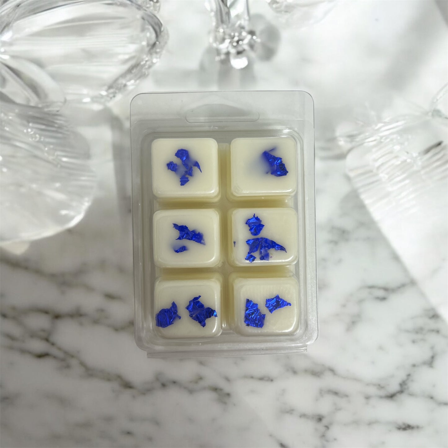 Wax Melts – White Luxe Edition with Cobalt Foil