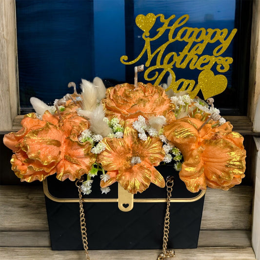 Golden Ember – Sculpted Birthday Candle Arrangement