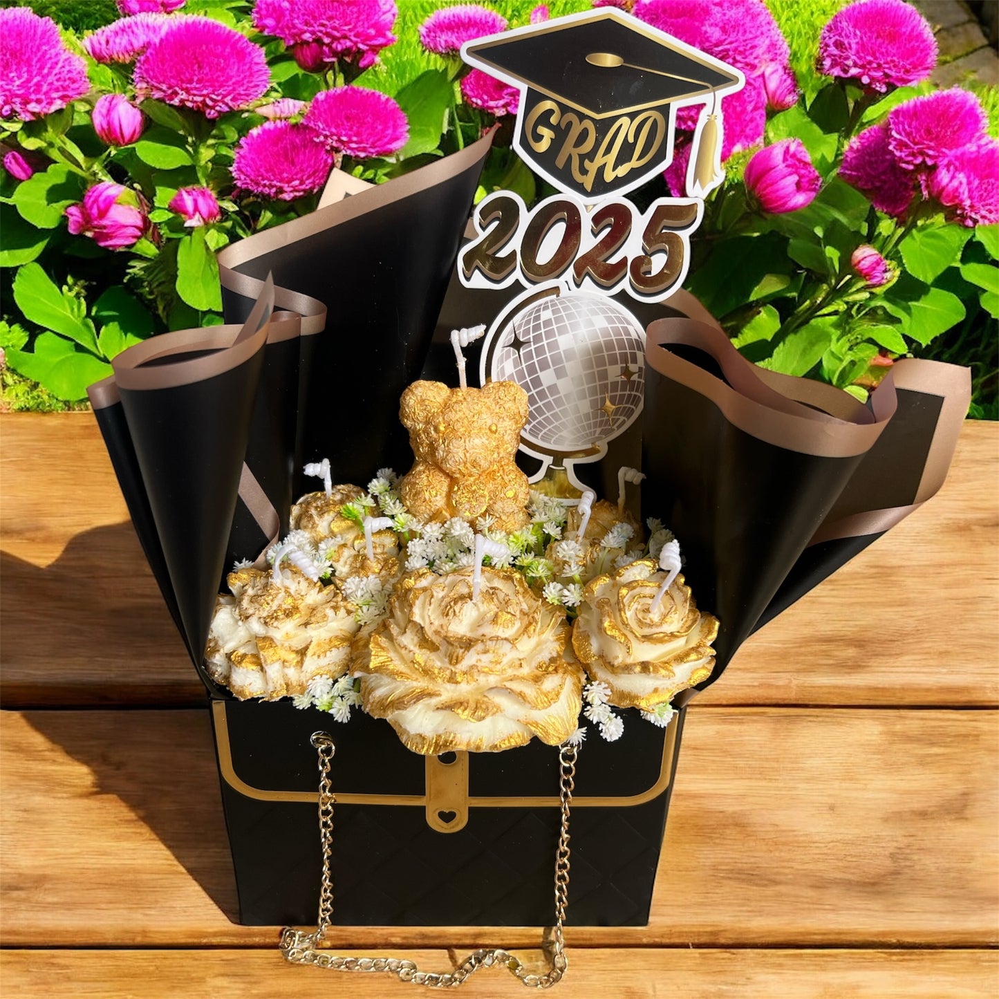 Golden Teddy Luxe Candle Gift Box