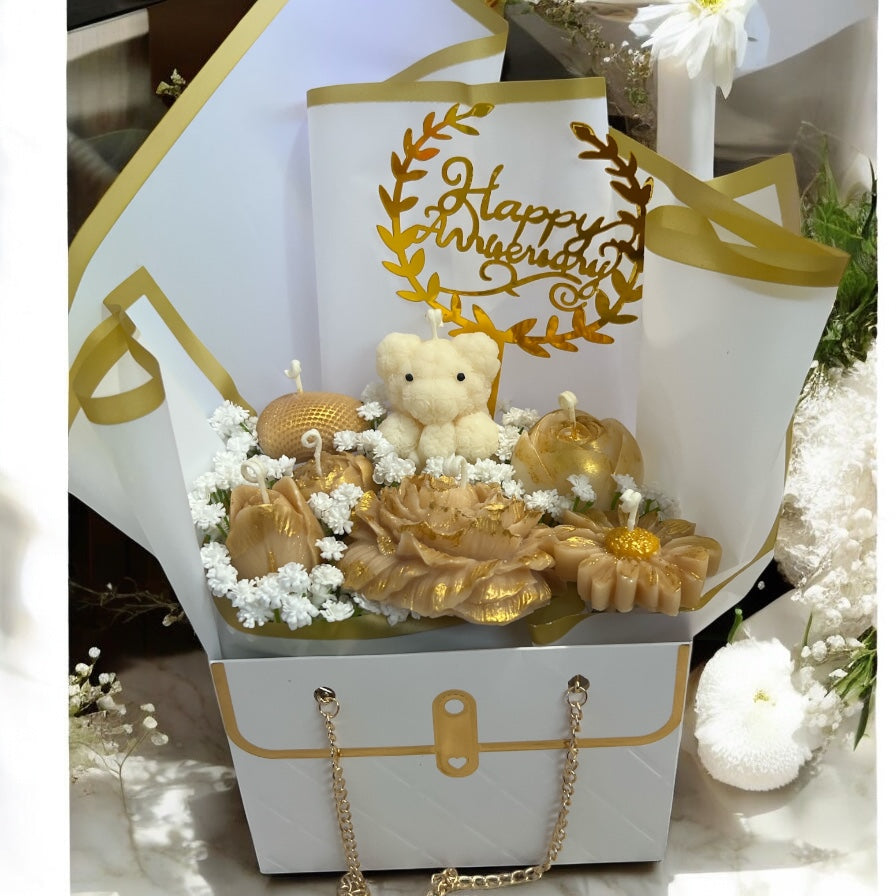 Golden Dreams Luxury Candle Collection Box