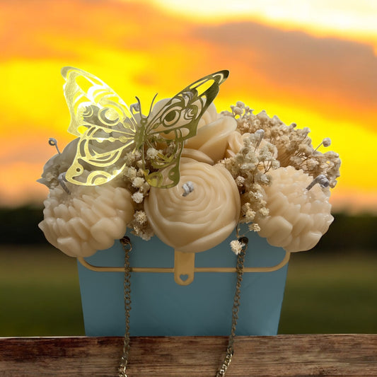 Golden Butterfly Candle Bloom