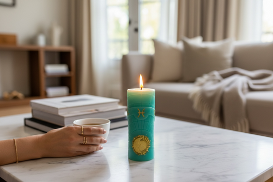 Celestial Pisces Ritual Candle – Intuition, Calm & Emotional Balance