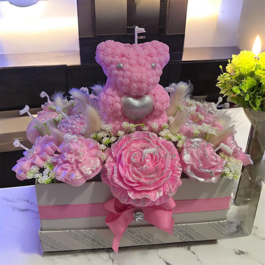 Pink Delight – Sculpted Candle Gift Box