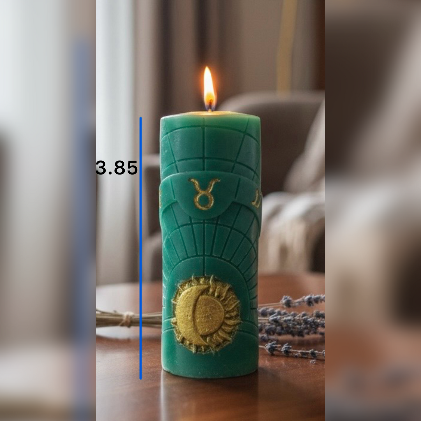 Celestial Taurus Ritual Candle – Earth Element Balance & Serenity