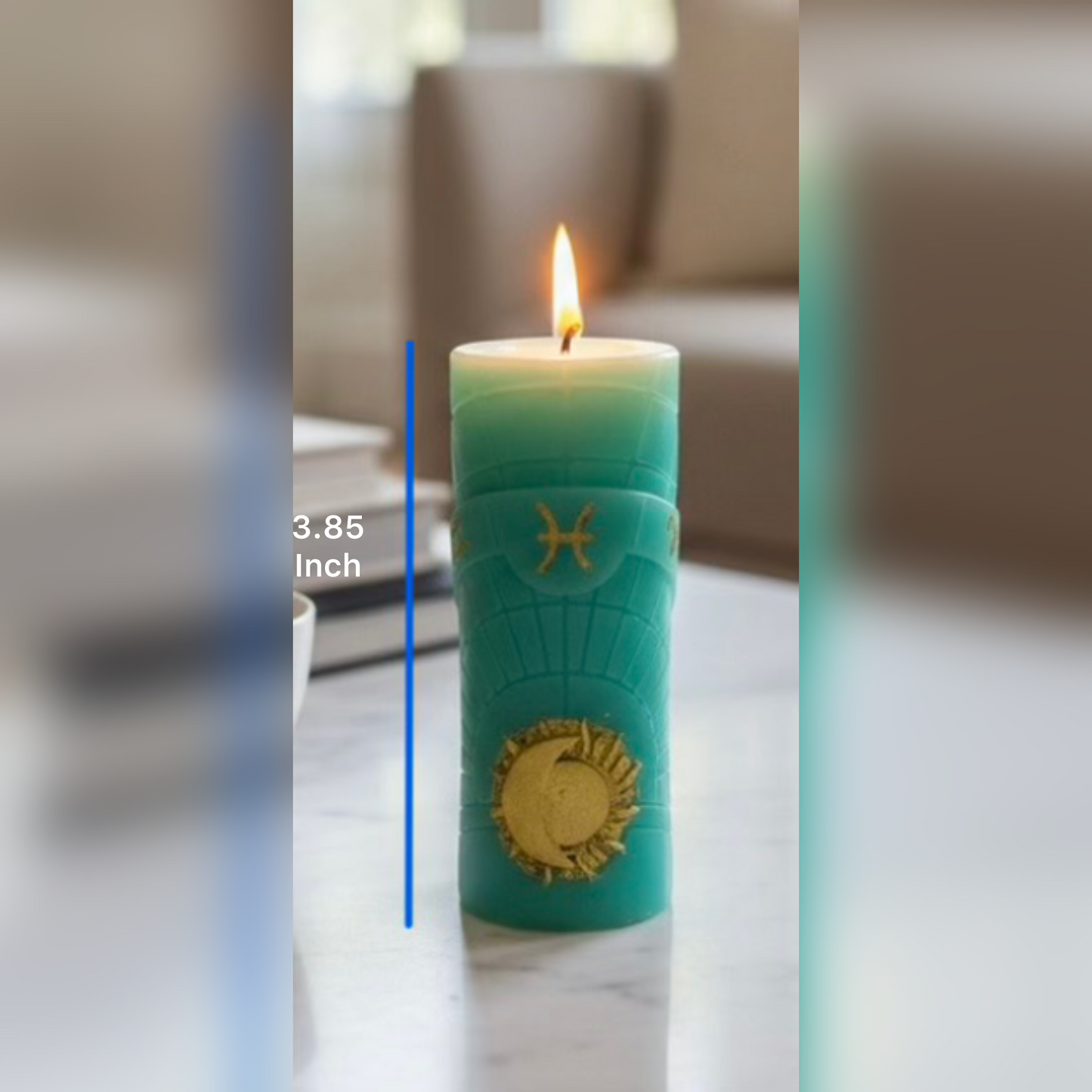 Celestial Pisces Ritual Candle – Intuition, Calm & Emotional Balance