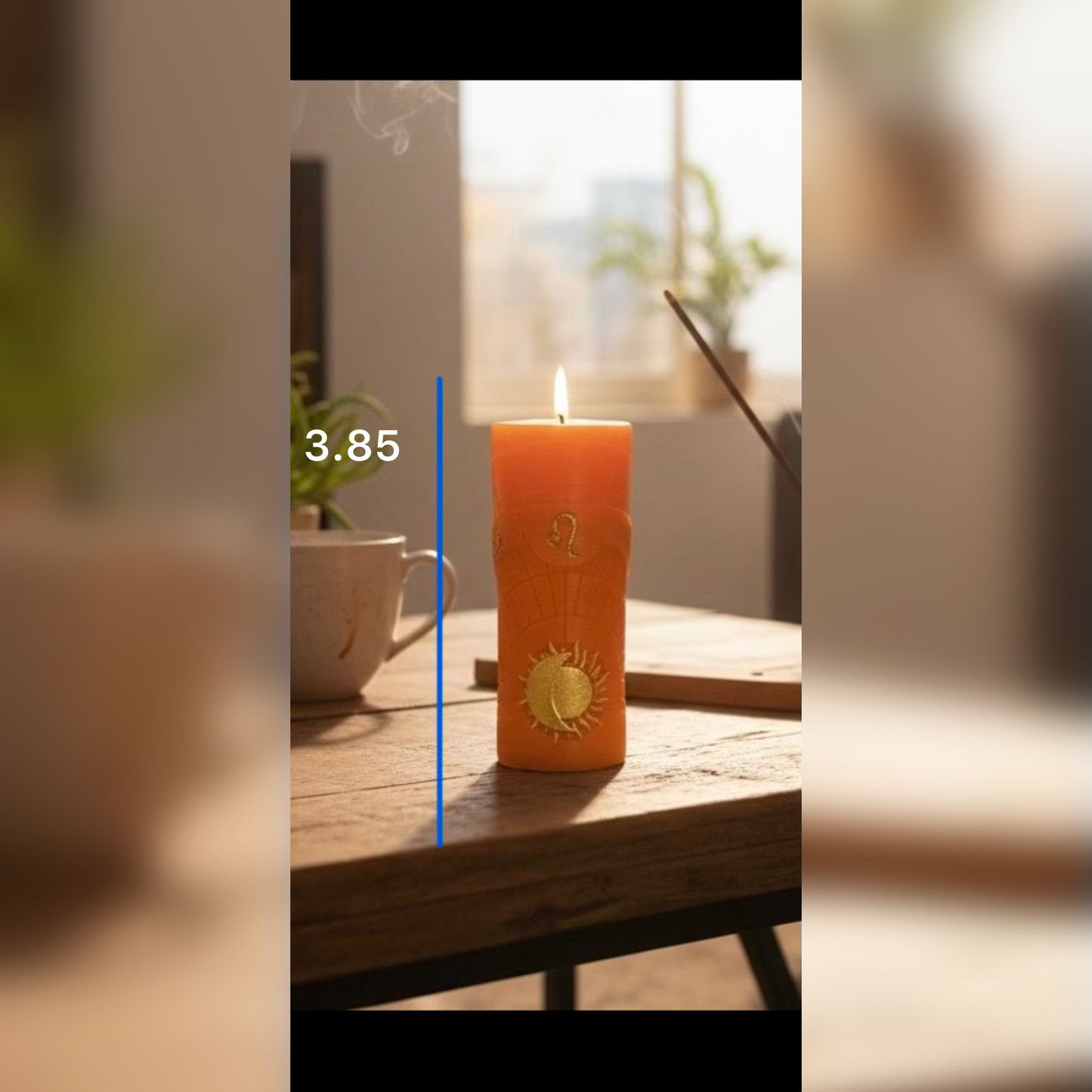 Celestial Leo Ritual Candle – Confidence, Creativity & Radiant Energy