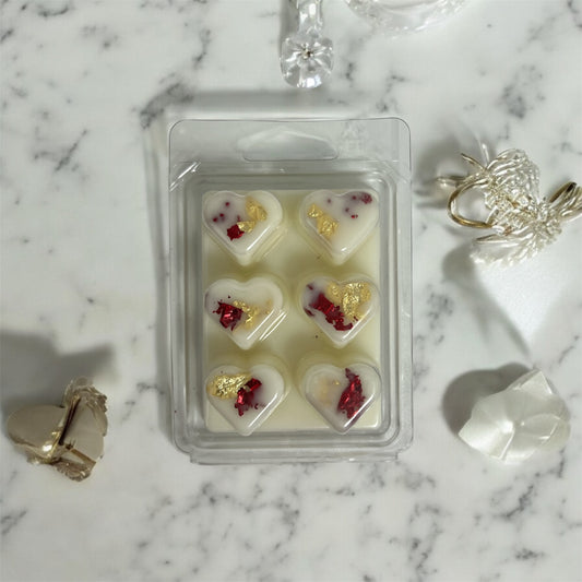 Heart-Shaped Wax Melts – Rose & Gold Edition